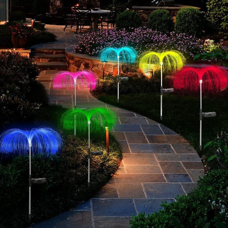 Solar Jellyfish Light - Outdoor Stainless Steel Decor
