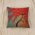 Botanical Print Throw Pillowcase for Indoor Decor