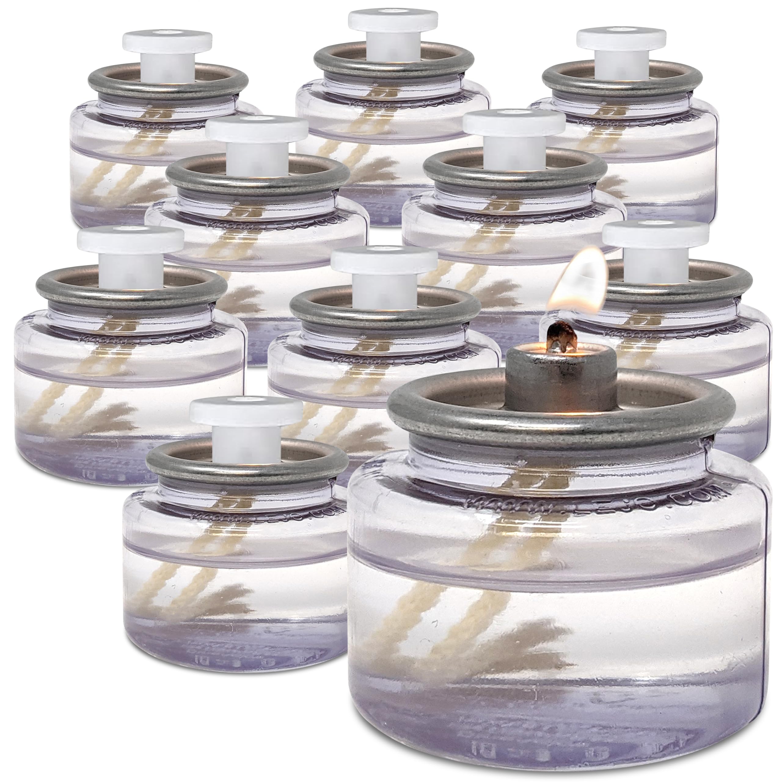 Hyoola Oil Candles - 8 Hour Liquid Candles - Disposable Liquid Paraffin Tea Lights - 180 Pack - for Restaurant Tables and Emergency Candles
