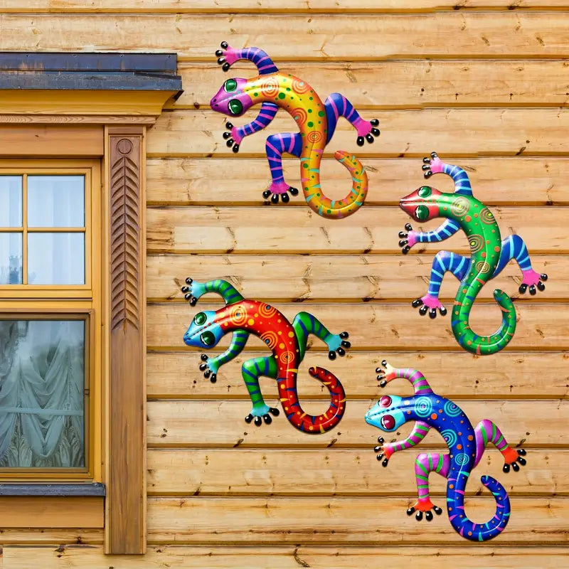 Gecko Wall Hanging Decor for Indoor and Outdoor Use
