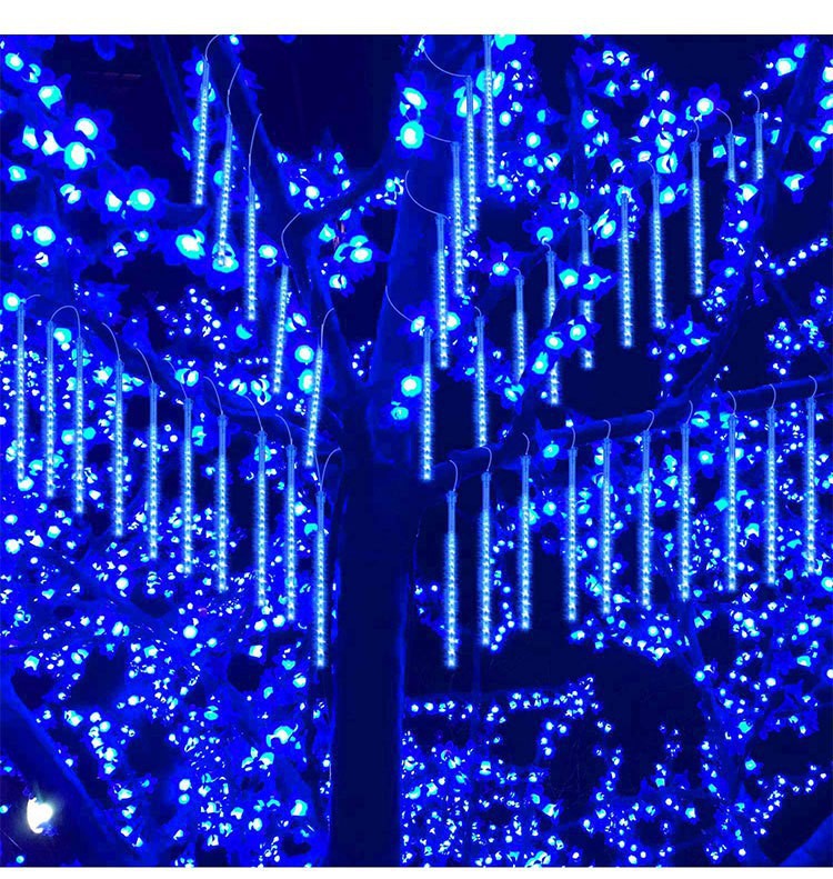 LED Meteor Shower String Lights for Outdoor Decor