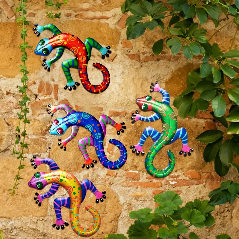 Gecko Wall Hanging Decor for Indoor and Outdoor Use