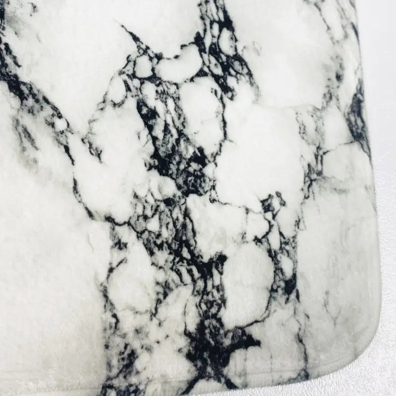 Marble Indoor Mat - Modern Soft Bathroom Decor 15.75x23.62in