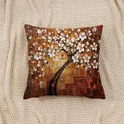Botanical Print Throw Pillowcase for Indoor Decor