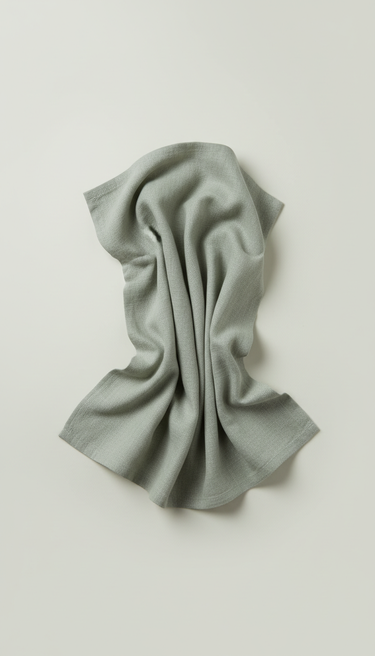 Soft sage linen throw blanket