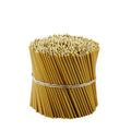 Danilovo Pure Beeswax Candles - No-Drip Smoke-Less Tall Thin Taper Candles – Decorative Candles for Church Prayer Decor or Birthday Candles – Honey Scented Candles – 6.5”x0.22” (Yellow 200pcs)