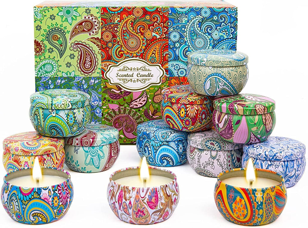 Alikiai Scented Candles Gifts for Women Candles for Home 12 Pack Soy Wax Candles Gifts Sets Birthday Gifts for Women Mom Best Friends Sister Colleague