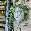 Resin Face Planter Pot for Indoor and Outdoor Decor