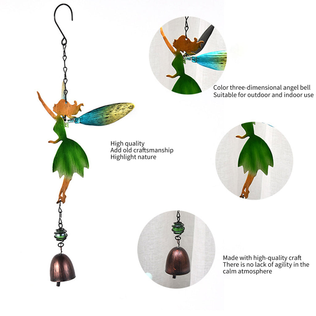 Fairy Angel Metal Wind Chimes for Outdoor Decor