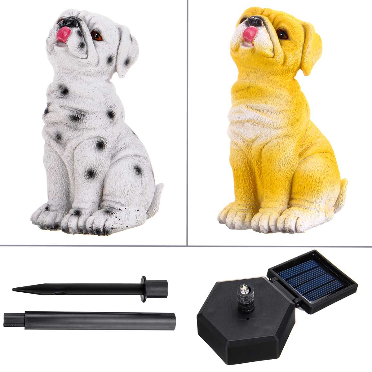 Solar LED Dog Garden Light - Outdoor Decor Sculpture