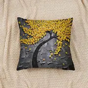Botanical Print Throw Pillowcase for Indoor Decor