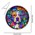 Dachshund Stained Glass Suncatcher Home Decor (One Piece)