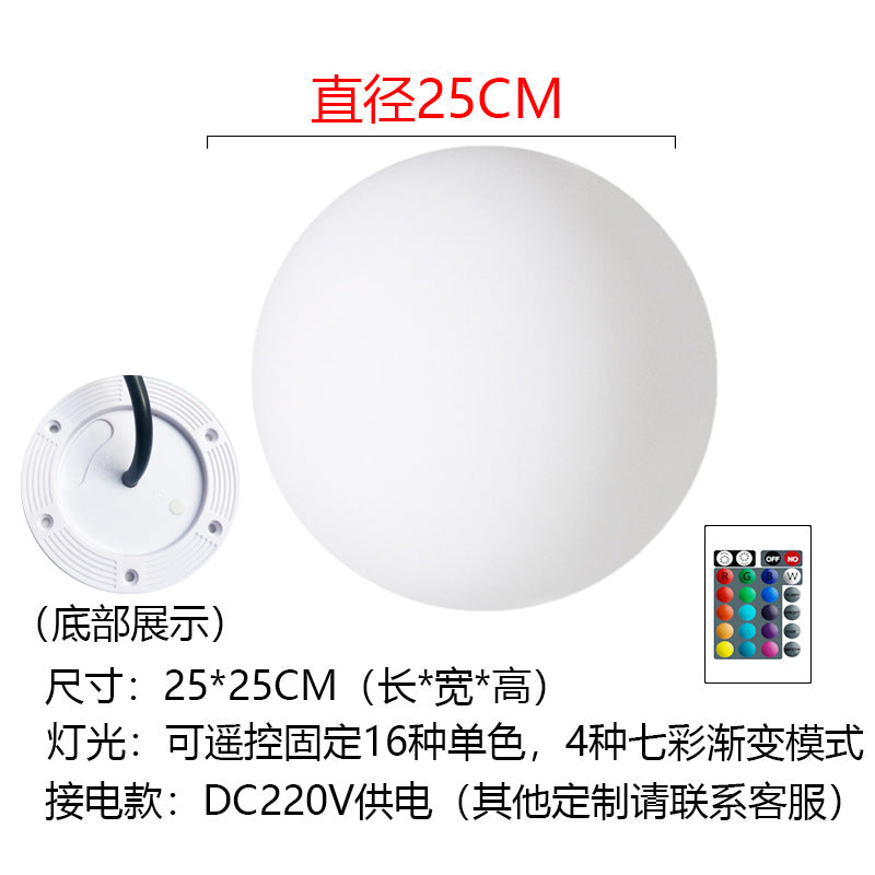 LED Colorful Ball Light with Remote for Outdoor Decor